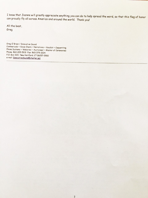 Greg Obrien Letter